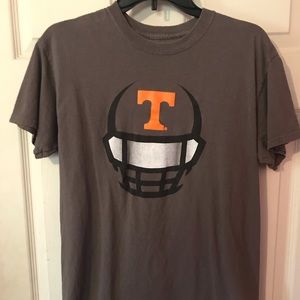 Tennessee Volunteers Football Gray T-Shirt Mens Small S Go Vols Rocky Top